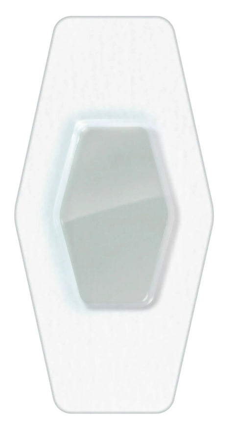 Close-up of Advanced Healing Waterproof Bandages Assorted Sizes 10 Count - Gel-Cushioned, Diamond Seal in clear packaging