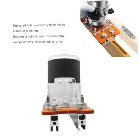 2 In 1 Mortise And Tenon Jig For Woodworking Router Projects Pro Grade Aluminum Alloy Construction, front view