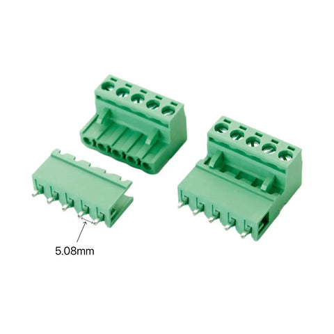 40 Piece 5.08mm Pitch PCB Terminal Block Set With 2 Pin 3 Pin 4 Pin And 5 Pin Plug In Screw Terminals 0.2 Inch Pitch Vertical Female