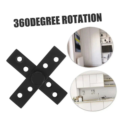 Hidden Pivot Hinges 2 Pack Stainless Steel Concealed Door Hardware For Secret Doors And Cabinets Perfect For Swing Doors