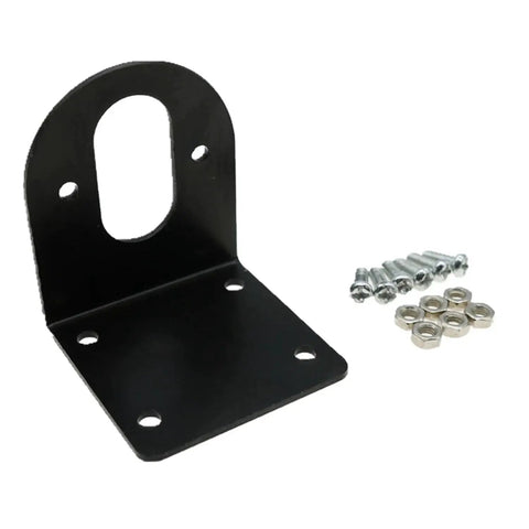 Beefy Heavy Duty Metal Motor Mount Bracket for DC Motors 550 545 540 With Screws and Electric Drill Holder, black, 47x41x40mm.