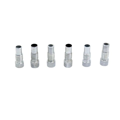 Set of six guide bushings for Adjustable Doweling Jig Kit For Perfectly Aligned Holes, Biscuit Joiner Set, woodworking tools.