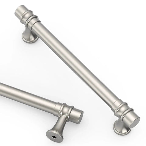 10 Pack 5 Inch Brushed Nickel Cabinet Pulls For Kitchen Cabinets And Cupboards Satin Nickel Drawer Handles 128mm