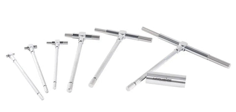 Telescoping Gage Set Five Sixteenths To Six Inches Six Piece With Hardened Contact Points displayed on a white background