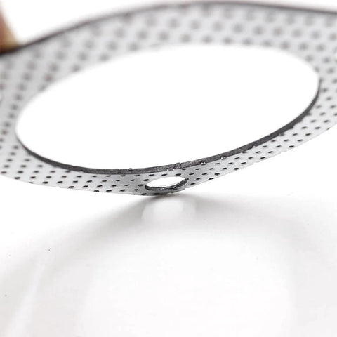 Exhaust gasket circular 2.5-inch, 3-bolt flange, graphite with steel reinforcement