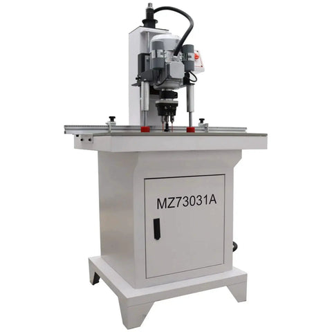 Pneumatic Hinge Drilling And Insertion Machine For Doors And Woodworking Pros 110 Volt With Adjustable Positioning Plate, model MZ73031A