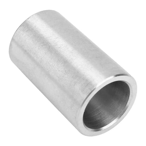Front view of stainless steel hollow sleeve adapter for drill chuck (B12–B16)