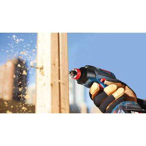 Daredevil Standard Spade Bit 1 Inch By 6 Inch For Quick Drilling And Clean Holes With Full Cone Threaded Tip in action on wood