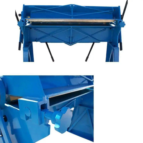 Pan And Box Brake Bender Workhorse For 3 To 48 Inches 12 Gauge Steel with removable legs, tabletop mount, dies 5x5/4x2/3x6