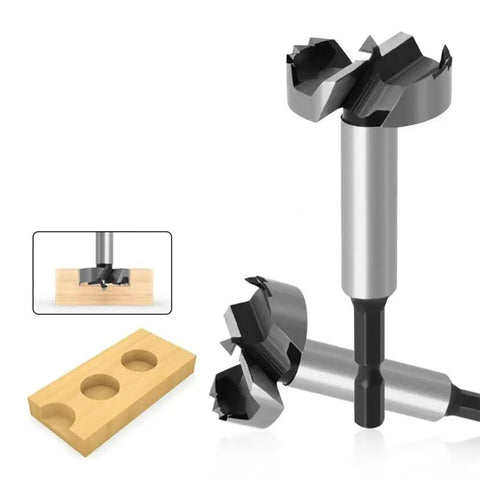 8mm to 25mm Hinge Boring Drill Bit for Woodworking and Plywood, High Carbon Steel Hole Cutter with Round Shank and Flat Wing