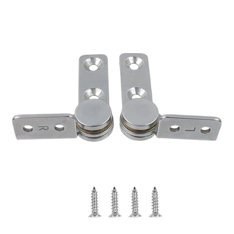 Three Newton Meter Torque Shaft Damping Hinges For Folding Tables Cabinets Doors And Windows, 0.68 Inch Shaft, 304 Stainless Steel Pair