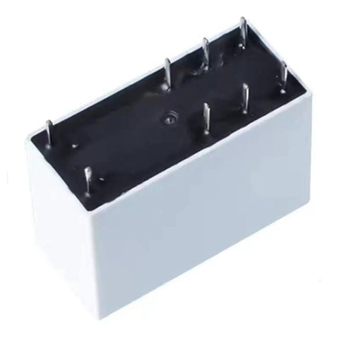 Side view of Two Pack 12VDC General-Purpose Relay, 16A, 8-Pin, Multi-Function Switching Module, base with 8 metal pins visible