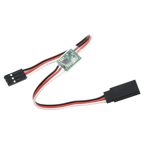 Ultimate Slow Servo Reducer Delay Module For RC Models with wiring and connectors, ideal for model aircraft control surfaces.