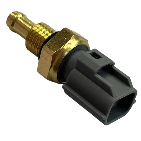 Coolant Temperature Sensor For Mazda 3 5 6 CX7 MX5 And Ford Explorer Ranger Fusion 2001 To 2011 Drop In Replacement Durable 100 Percent Tested Engine Coolant Sensor With One Year Warranty, close-up view showing brass connector and grey casing