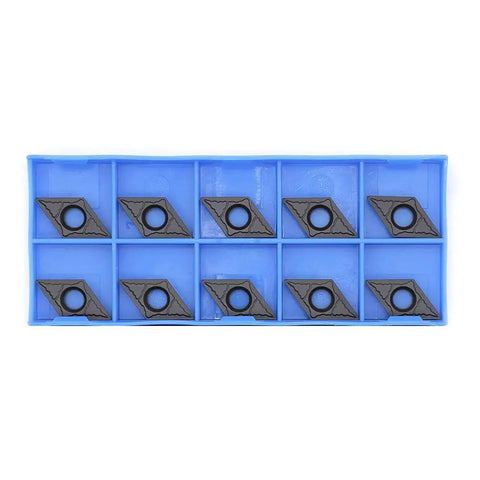 CNC Carbide Inserts Pro Grade DCMT 32.51 And DCMT 11T304 PM in plastic case for steel semi-finish turning with chip breaker