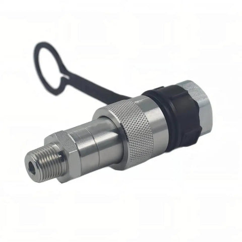 Heavy Duty One Quarter Inch NPT Hydraulic Quick Connect Set For Ten Thousand PSI High Pressure And High Flow Coupler