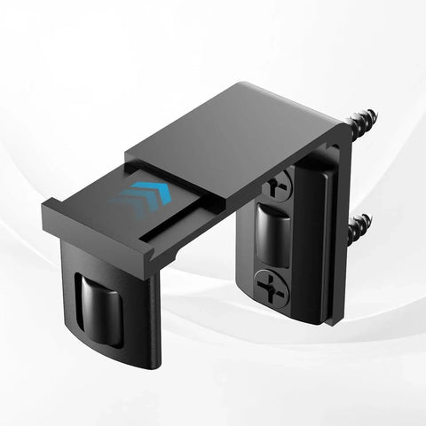 Sliding Barn Door Floor Guide 2 Pack Bottom Adjustable Roller Guides Wall Mounted Black for Smooth Quiet Sliding