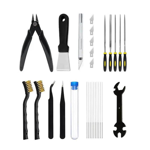 28 Piece 3D Printer Tools Kit With Storage Case For All FDM And SLA Printers Including Bambu Lab Ender 3 Kobra And More