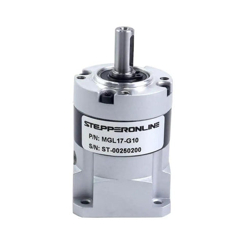 MGL Series Planetary Gearbox For NEMA 17 Stepper Motor, 10:1 Gear Ratio, 30 Arc-Min Backlash, metal housing front view