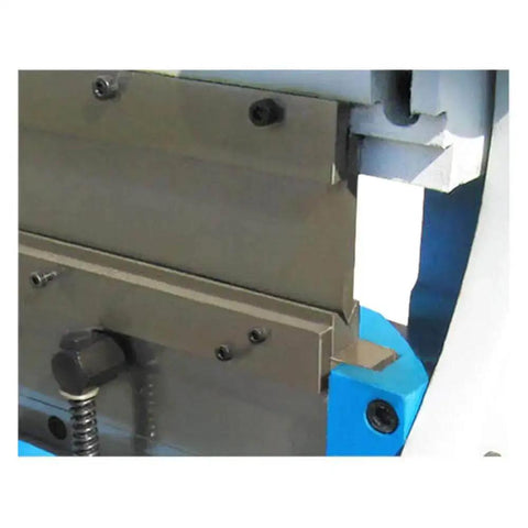 Close-up view of 3-In-1 Sheet Metal Shear, Finger Pan, Box Brake Bender, and Slip Roll for 40 Inch Sheets, 16 Gauge Capacity