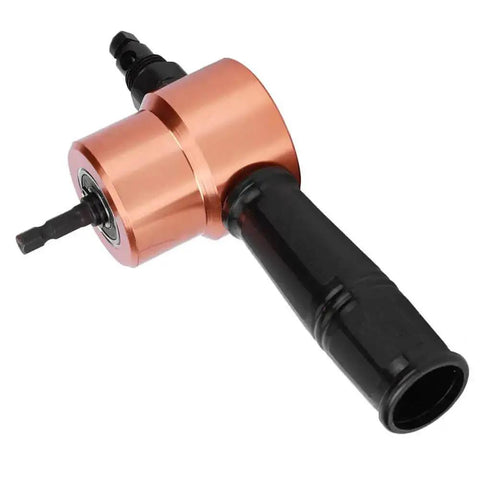 Double Head Sheet Metal Nibbler Cutter for Auto Body Repair, ergonomic handle, copper head, black grip, versatile metal cutting tool