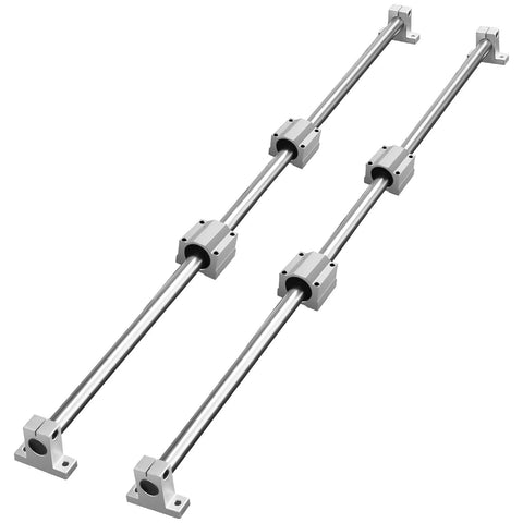 VEVOR SFC20 1200mm linear rail kit with two guide rails, four SC20 blocks and four rail supports