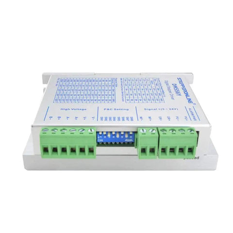 Front view of Digital Stepper Motor Driver For CNC Machines, compatible with Nema 23 24 34 motors, clearly showing input terminals.