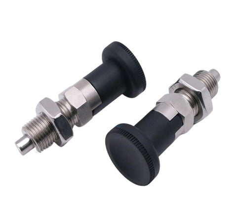 Spring Plunger Pin With Self Locking Quick Release For Machinery And Equipment, Rock Solid Indexing Dowel, Carbon Steel M12