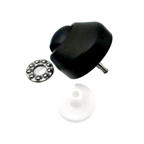 Front Caster Wheel For ECOVACS Robot Vacuum T10 T20 X1 Omni T10 Plus X1 Turbo Black Replacement Part with swivel and installation parts