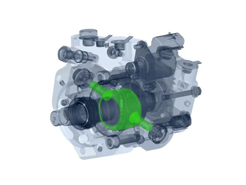 CP4 To DCR Pump Conversion Kit For 2011 And Up Ford 6.7 Powerstroke Diesel Plug And Play Replacement with OE Fit internal view