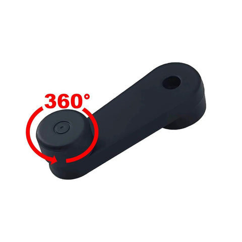 Window Crank Handle 775-5201 Replacement For Freightliner Trucks Black 1 Pack shown from top angle