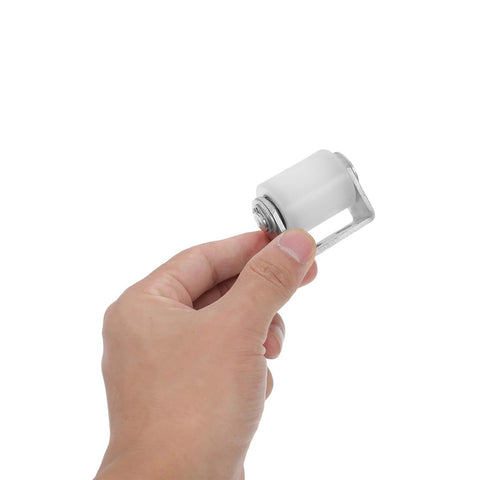 Hand holding Heavy Duty Stainless Steel Sliding Gate Roller With Nylon Bearing Wheel And Mounting Bracket, 30x35mm size
