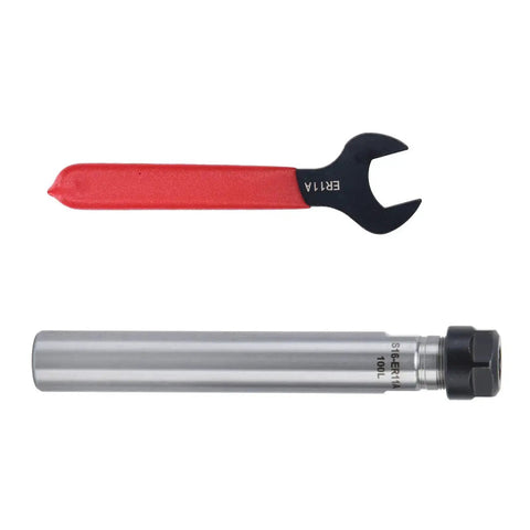 Straight Shank ER11 Collet CNC Lathe Milling Tool Holder with wrench, high strength, durable for precision machining accessory