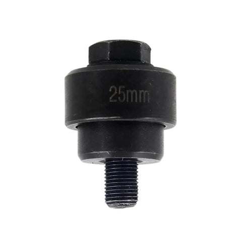 Pro Grade Heavy Duty Sheet Metal Punch Kit 25mm Manual Knockout Die, shown with 25mm label, durable steel construction.
