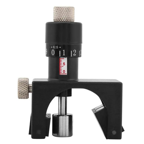 Front view of Two Piece Magnetic Planer Blade Setting Jig Set With Micro Adjustable Magnets For Quick Knife Alignment In Woodworking And Jointer Tools