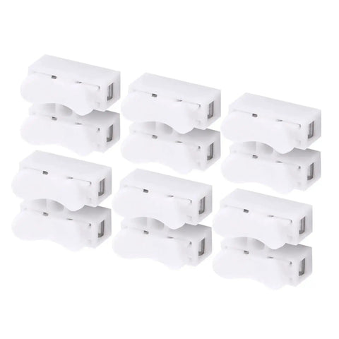 10-pack of 100Pcs Push In Wire Connectors 5A 250V No Fuss Quick Connect Electrical Connectors 2 Pin Cable Connector