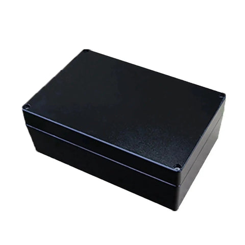 Explosion Proof Black Junction Box Enclosure For Outdoor Electronics And Projects With Hinged Cover Latching Access Mounting Plate Included