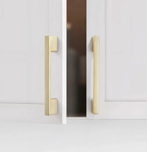 10 Pack Brushed Gold Cabinet Pulls 3 Inch Square Brass Kitchen Cabinet Handles For Drawers Cupboards And Dressers Cabinet Hardware For Smooth Operation