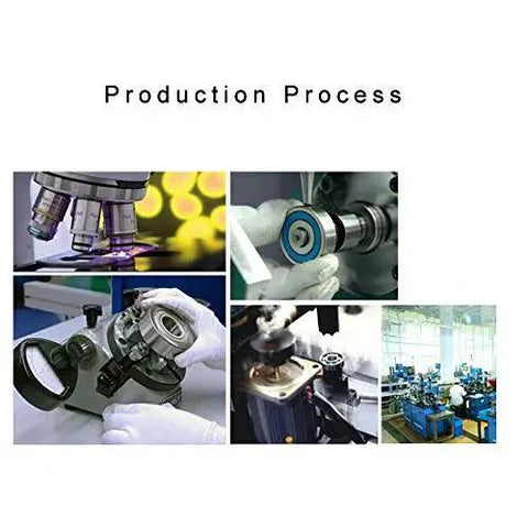 Production process of 10 Pack 6000-2RS ABEC-5 Deep Groove Ball Bearings Rubber Shielded 0.39 In x 1 In x 0.31 In