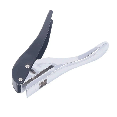 Ergonomic Handheld 1 Hole Paper Punch 8mm Diameter Full Metal Puncher That Handles Up To 25 Sheets And PVC Cards With 25mm Depth
