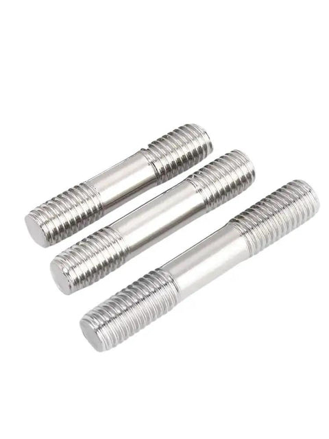 Double End Threaded Rods And Studs 304 Stainless Steel M8x30 Bolt Set 5 Pieces, shown in close-up view