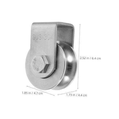 Stainless Steel Industrial Pulley Wheel For Cable Guide Roller Heavy Duty Beefy Roller Ideal For Door Track And Rolling Gate Systems