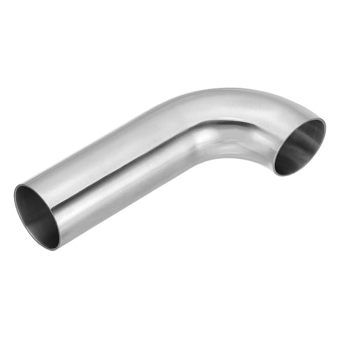 PATIKIL 90° mandrel bend elbow, 1 5/8 in OD, stainless steel 304, 4 in long exhaust pipe connector