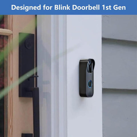Adhesive Door Mount For Video Doorbell 1st Gen No Drill Wall Bracket Quick Install For Home Security System Not Compatible With 2nd Gen Ideal For Apartments Rentals And Offices installed on wall