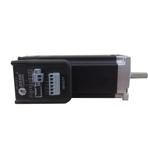 Side view of Power Packed Integrated AC Servo Drive Motor 90W 3000RPM 0.3N.M 3.6A ISV5709V36T-01-1000 with network connectors