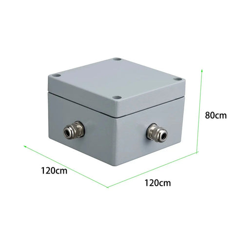 Heavy Duty Outdoor Explosion Proof Aluminum Junction Box IP66 Waterproof Enclosure For Industrial Electrical Installations 120x120x80mm