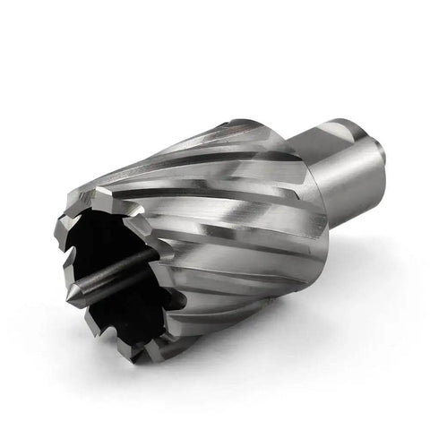 Slugger Annular Cutter Kit for Magnetic Drill Press, 1-3/8 Inch Cutting Diameter, 3/4 Weldon Shank, 1 Inch Cutting Depth, Includes Pilot Pin and Plastic Case, HSS Drill Bit Set for Smooth, Burr Free Holes and Precise Cuts