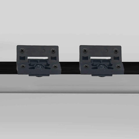 Front view of 4 Pack Adjustable Torque Hinge Set With Plastic Position Control For Cabinets Access Panels Enclosures And Industrial Equipment Black
