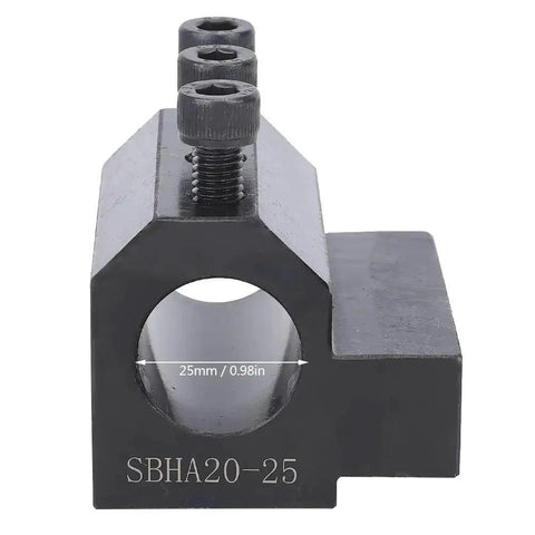Inner Diameter CNC Lathe Tool Holder For Straight Shank Tools, SBHA20 25, Rock Solid Stability Boring Tool Sleeve, Front View