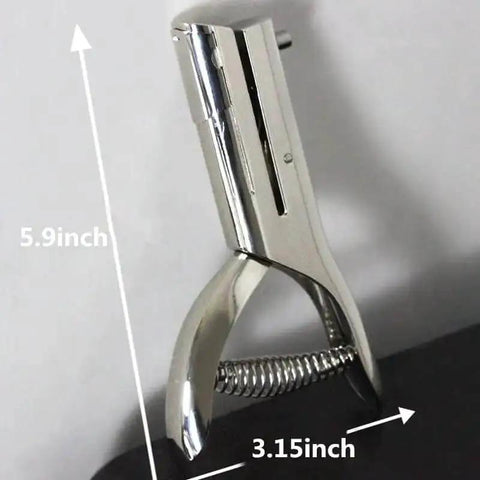 Tough As Nails Single Hole Punch For Crafts And Scrapbooks, quarter inch hole puncher in zinc alloy, measuring 5.9x3.15 inches